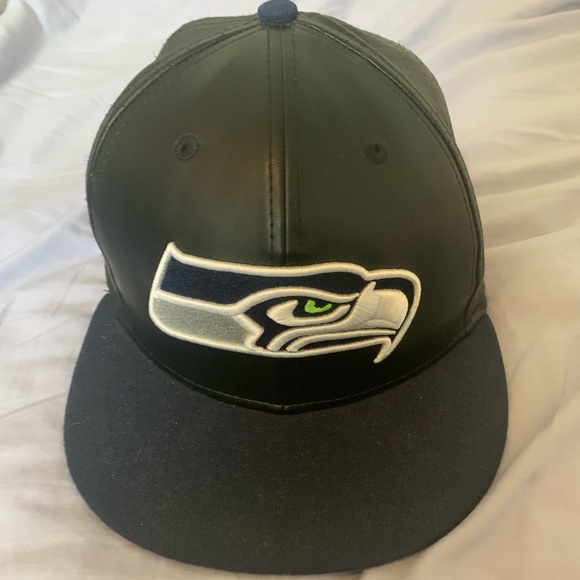 Leather Seattle sea hawks hat - Picture 1 of 3